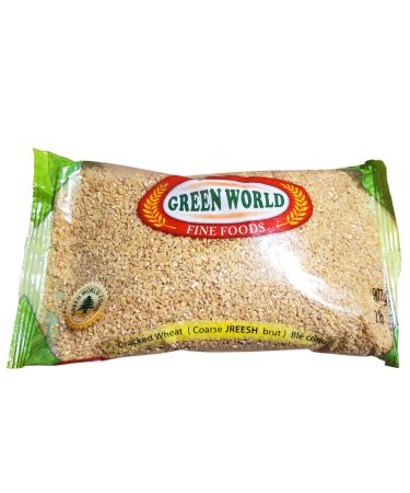 Cracked Wheat Coarse Jreesh Jareesh 2lbs 907g - Ble Crique - Nutritious & Versatile Alternative to Rice Alternative to Pasta
