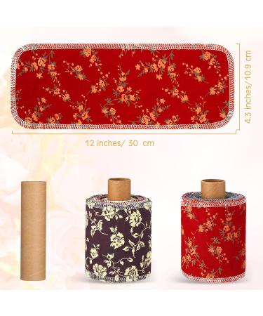 Vitalcozy 50pcs Reusable Toilet Towels - Washable Cotton Bidet & Kitchen Paperless Roll Absorbent Retro Flower Design - Buy Online on SooperMarket.com