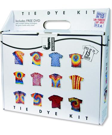 Jacquard Large Tie Dye Kit - Fantastic Introduction to Tie Dye - Fun for All Ages - Dyes up to 15 Adult T-Shirts 1 Pack