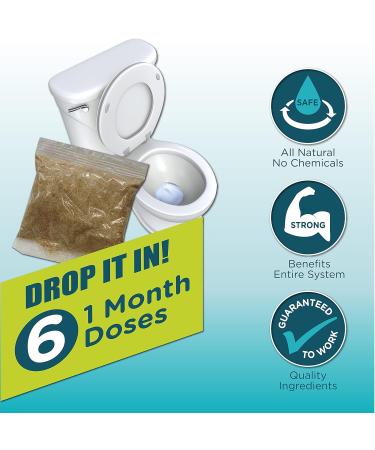 MICROBE-LIFT Septic Tank Treatment | Flush N Go System Maintainer | 6 Packets | Effective Waste Breakdown | International Shipping Available - Buy Online on SooperMarket.com