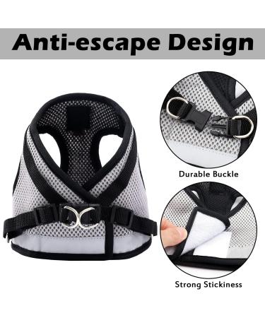 Cat Harness and Lead Set Adjustable Cat Harness Escape Proof Cat Kitten Harness for Walking Breathable Cat Harness with Reflective Stripe and Leash Set for Small Medium Cats Pets (S) - Buy Online on SooperMarket.com