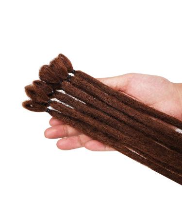 Buy No LIFE 10PCS Chocolate Dreadlock Extensions | Synthetic One-Sided Crocheted Faux Locs for Men & Women - Jamaican Punk Hip-Hop Hair Accessories - Buy Online on SooperMarket.com