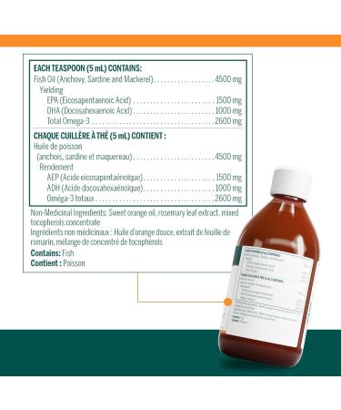 Genestra Brands - Super EFA Forte Liquid - Support for Cognitive and Cardiovascular Health* - 500 ml Liquid - Natural Orange Flavour - Buy Online on SooperMarket.com
