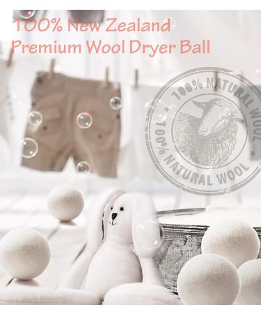 Buy Eco-Friendly Wool Dryer Balls (4 Pack) - XL Natural Fabric Softener & Static Guard - 100% New Zealand Wool - Buy Online on SooperMarket.com