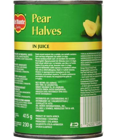 Del Monte Pear Halves in Juice 415g Single - Buy Online on SooperMarket.com