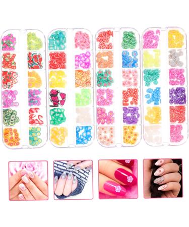 FRCOLOR 12 Boxes Nail Art Nail Biter Stop Nail Tips Set Manicure Set Nail Art Set Mobile Phone Decorative Beads Epoxy Nail Splitters Beading Polymer Clay - Buy Online on SooperMarket.com