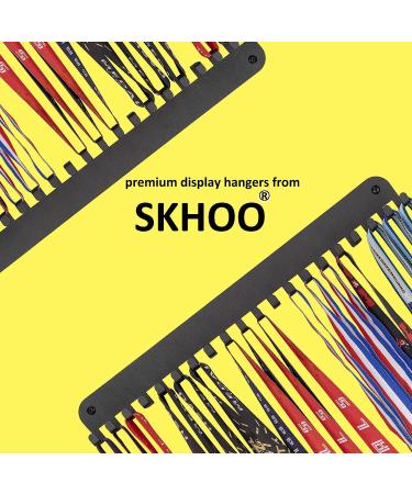 Skhoo Premium Gymnastic Medal Holder - Black Display Rack with 20 Hooks for Medals and Ribbons - Gymnastic Display Rack (New Upgrade) - Buy Online on SooperMarket.com