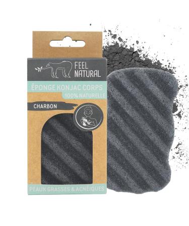 Konjac body sponge coal