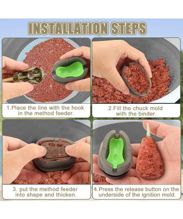 Method Feeder Set | 6-Piece Inline Fishing Feeder for Carp | 20g 30g 40g 50g 60g Accessories | Premium Fishing Gear - Buy Online on SooperMarket.com
