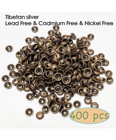 Smooth Copper Tiny Bead Caps Findings for 8mm and 10mm Round Beads - Heather's CF Jewelry Making - Buy Online on SooperMarket.com