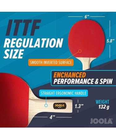 JOOLA Ping Pong Paddle Set with Balls & Carrying Case - Advanced Table Tennis Rackets for 2-4 Players - Buy Online on SooperMarket.com