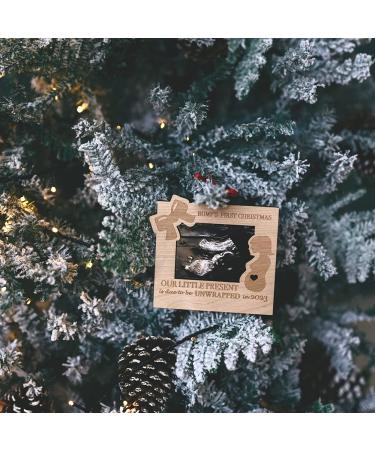 Heart's Sign Bump 1st Christmas Ornament 2022 | Ultrasound Frame for Mom To Be | New Mom Gifts - Buy Online on SooperMarket.com