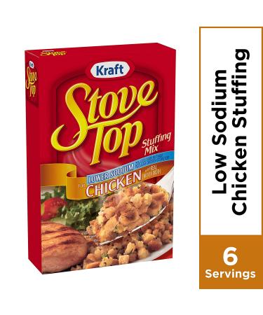 Low Sodium Chicken Stuffing Mix (6 oz) - 25% Less Sodium | Stove Top Approved - Buy Online on SooperMarket.com