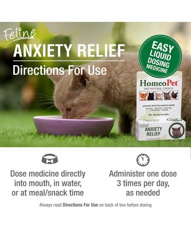 HomeoPet Feline Anxiety Relief - Stress & Anxiety Support for Cats - 15ml - Buy Online on SooperMarket.com