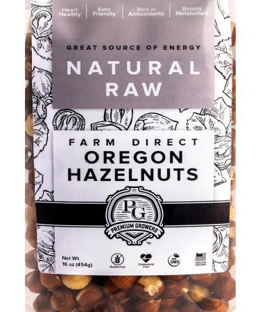Oregon Farm To Table - Raw Hazelnuts from Premium Growers - Natural Raw Hazelnuts  Kosher Certified -1 LB