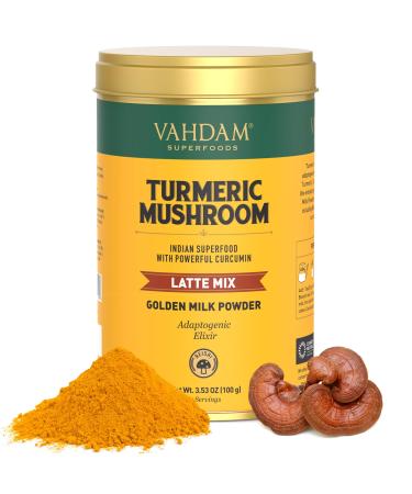 Vahdam Teas Latte Mix Turmeric Mushroom 3.53 oz (100 g)