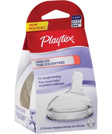 Playtex Angled Nipple Fast Flow 2-Count