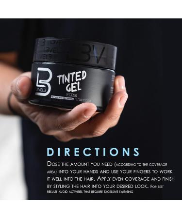 Level 3 Tinted Gel Black - Temporary Black Hair Gel with Strong Hold - Easy Rinse Out - Buy Online on SooperMarket.com