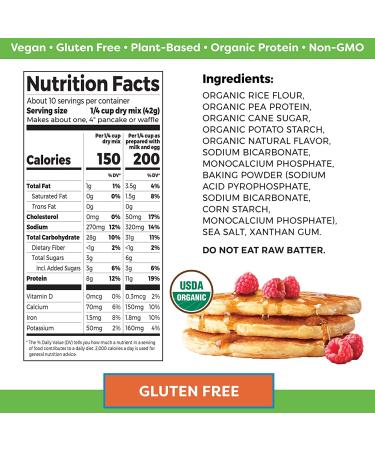 Orgain Gluten-Free Protein Pancake & Waffle Mix - 15 Oz | Healthy Breakfast Option - Buy Online on SooperMarket.com