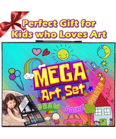 Dinonano 238-Piece Drawing Painting Art Set for Kids | School Supplies Kit with Paint Makers, Sketch Pad, Easel, Crayons, Watercolor Pencils, Markers | Ideal for Boys and Girls Ages 3-12 - Buy Online on SooperMarket.com