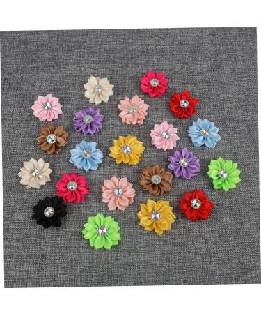 ABOOFAN 2pcs 1 20pcs Craft Chiffon Flowers Satin Ribbon Cloth Flower Accessories Clothes Flower Manual Whitex2pcs Size 1x2pcs - Buy Online on SooperMarket.com