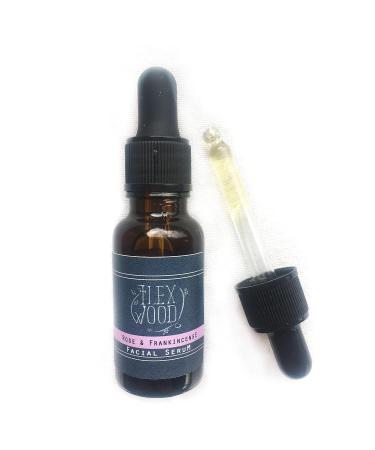 The Ilex Wood - Rose and Frankincense Face Serum - 100% Natural Vegan Moisturising Anti Ageing Wrinkle & Line Reducing Ingredients Cruelty Free Palm Oil Free Plastic Free Handcrafted - 20ml - Buy Online on SooperMarket.com