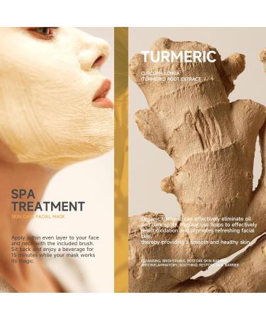 Mask Stick Turmeric Facial Mask Clay For Brightens Deep Cleans Face Masks Skincare Turmeric Skin Care Mask For Controlling Acne Oil And Refining Pores 1pc - Buy Online on SooperMarket.com