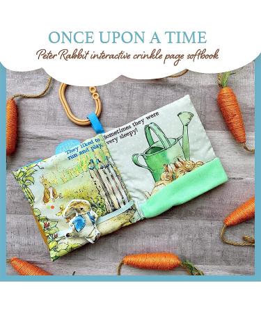 Peter Rabbit Soft Book with Toy Teether and Crinkle - 5 Inches by KIDS PREFERRED - Buy Online on SooperMarket.com