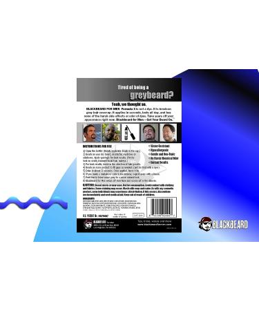 Blackbeard for Men Formula X Instant Color - Light/Medium Brown (1 Pack) 0.40 Fl Oz - Men's Grooming Beard Dye Alternative - Buy Online on SooperMarket.com
