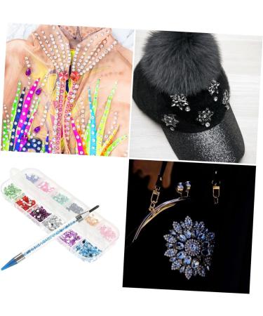 POPETPOP 1 Set flatback colorful rhinestones blue rhinestones nail gems for acrylic nails rhinestones for nails rhinestone picker dotting pen nail rhinestone kit round nail Multifunction 16x1cm Blue - Buy Online on SooperMarket.com