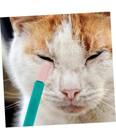 Kisangel 2pcs Eye Gum Cleaner Tear Marks Brush for Dogs Toallitas Desmaquillantes Pet Comb Dog Eye Cleaner Pp 10.00X3.20X1.00CM Assorted Color - Buy Online on SooperMarket.com