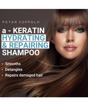Peter Coppola a-Keratin Shampoo & Conditioner Duo - Hydrating Strengthening and Repairing for Soft Shiny Hair - 10 oz - International Shipping - Buy Online on SooperMarket.com