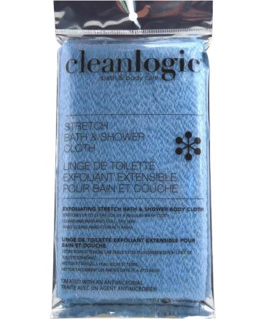 Clean Logic Stretch Bath & Shower Cloth - Assorted Colors (2 Pack) - Exfoliating Bath Cloth - Buy Online on SooperMarket.com