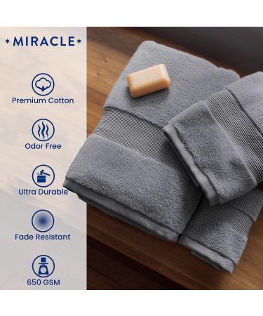 Miracle Made Stone Washcloth - Premium USA-Grown Cotton - Silver Infused - Ultra Soft & Absorbent - Buy Online on SooperMarket.com