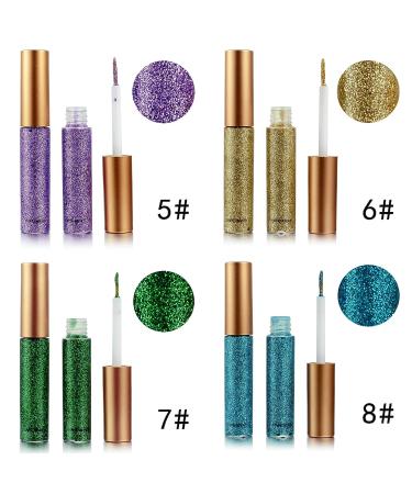 DekRion Blue Glitter Eyeliner - Long-Lasting Waterproof Liquid Eyeliner for Eye Makeup - Buy Online on SooperMarket.com
