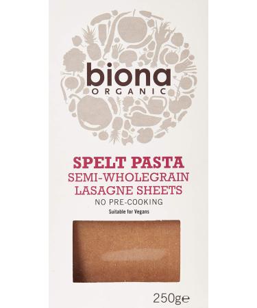 BIONA Organic Spelt Lasagne, 250 GR