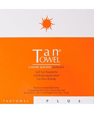 Tan Towel Plus Self-Tan Towelette Full Body - 5 Count - Buy Online on SooperMarket.com