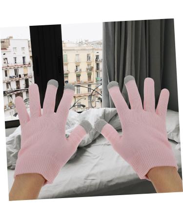 ABOOFAN 1 Pair Pink Gloves Hand Moisturizer Gloves Hand Lotion Gloves Hand Caring Gloves Overnight Spa Gloves Hand Protection Gloves for Dry Hand Moisturizing Gel Casual Socks 21x14cm Pink - Buy Online on SooperMarket.com