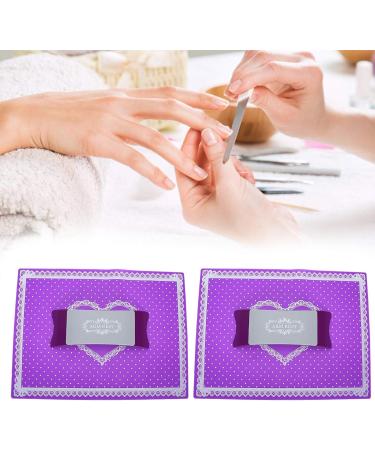 Nail Art Hand Cushion Smooth And Beautiful Beautiful And Practical Environmental Health Easy To Clean Manicure Hand Rest Strong And Sturdy for Home Salon Purple - Buy Online on SooperMarket.com