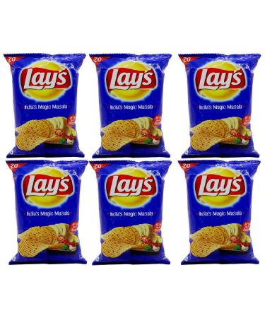 Great Bazaar Lays India's Magic Masala 52g (6 Pack) - Authentic Indian Flavors | Buy Online - Buy Online on SooperMarket.com