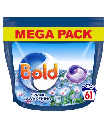 Bold All-in-1 Pods Washing Liquid Capsules Spring Awakening 61 Washes CSx2