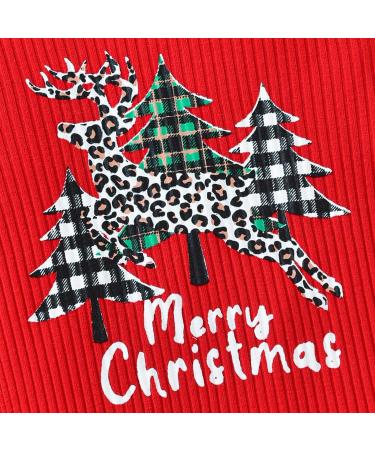 Loalirando Baby Christmas Romper Jumpsuit | My First Christmas Outfit 9-12 Months Red | Newborn Toddler Xmas Clothing - Buy Online on SooperMarket.com