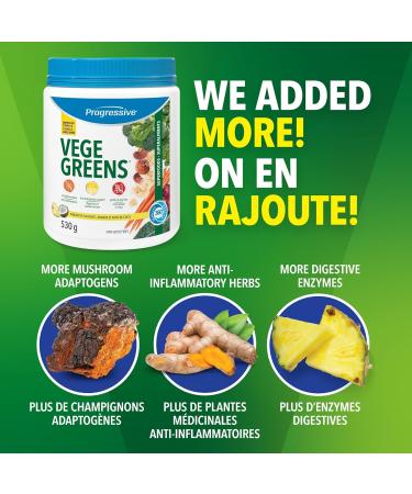 Progressive Vegegreens Pineapple Coconut Flavour 530 g Anti-Inflammatory plus Liver & Digestion Support Pineapple Coconut 530 g - Buy Online on SooperMarket.com