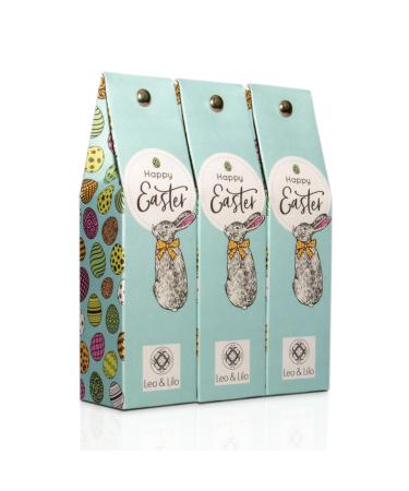 Leo & Lilo Small greeting hand & body lotion with Bio aloe vera - in beautiful happy Easter gift packaging - 3er gift set with 3 x 50 ml