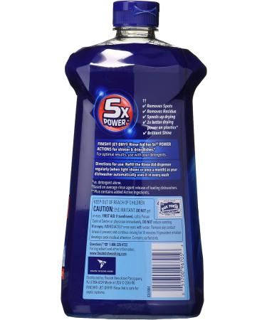 Finish Jet-Dry Plus Dishwasher Rinse Aid 32 Fl Oz | Enhance Dishwashing Performance - Buy Online on SooperMarket.com
