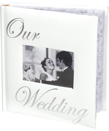 Our Wedding Album by Malden - Holds 160 Photos 4x6 - White and Silver - Buy Online on SooperMarket.com