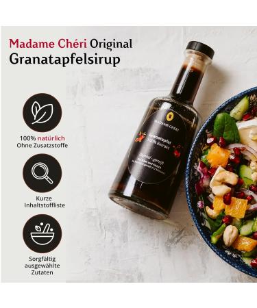 Madame Ch ri Granathapfels Syrup - 250ml 100% Pomegranate Extract from Turkey for Salad Dressing Marinade & Drinks - International Shipping Available - Buy Online on SooperMarket.com