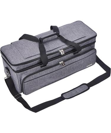NICOGENA Double Layer Carrying Case for Cricut Explore Air 2 & Maker - Grey | Mat Pocket & Large Front Pockets for Tools & Supplies - Buy Online on SooperMarket.com
