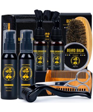 Bartset beard set for men bearded growth with bare scooter 2-pack beard growth oil beard shampoo bare rinse beard beard beard bare comb scissors gifts for him menthol