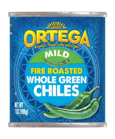 Ortega Peppers, Whole Green Chiles, Mild, 7 Ounce